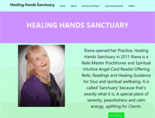 Tablet Screenshot of healing-handssanctuary.co.uk